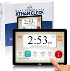 Masjidal 14" Smart WiFi Digital Azan Clock & Islamic Prayer Frame – Automatic Worldwide Prayer & Iqamah Times, Full Quran Player, Athan Alarm, Ramadan Clock, Touchscreen Muslim Home Display, Black (Copy)